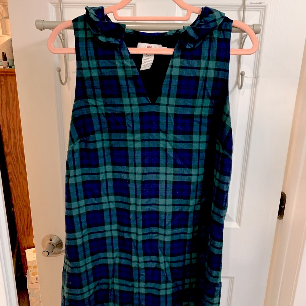 Vineyard Vines Blackwatch Plaid Shift Dress